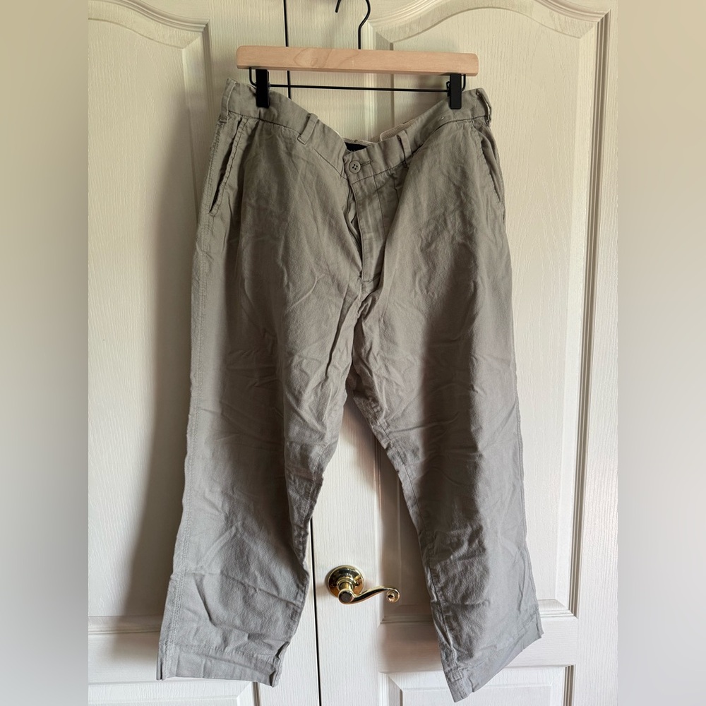 Men’s Abercrombie & Fitch Lightweight Loose Fit Khaki Pants
